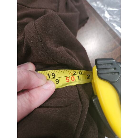 NWT Vince Camuto Brown Belted Midi Dress MSRP 128 Dolman Sleeve Size 10 - Picture 7 of 8